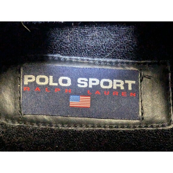 VTG 90s Polo Sport Ralph Lauren MB3501 Black Leather Hiking Boots Men\'s 13D main image 6
